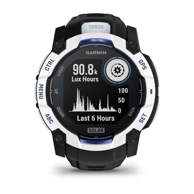 Garmin Instinct 2.79 cm (1.1 ) MIP 50 mm Digital 176 x 176 pixels Touchscreen Black, White GPS (satellite)