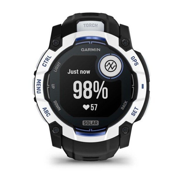 Garmin Instinct 2.79 cm (1.1 ) MIP 50 mm Digital 176 x 176 pixels Touchscreen Black, White GPS (satellite)