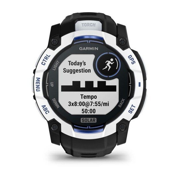 Garmin Instinct 2.79 cm (1.1 ) MIP 50 mm Digital 176 x 176 pixels Touchscreen Black, White GPS (satellite)