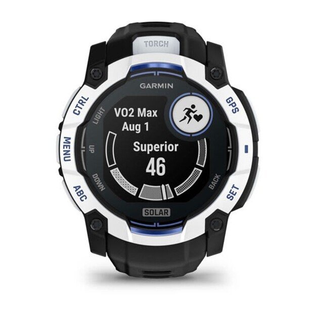 Garmin Instinct 2.79 cm (1.1 ) MIP 50 mm Digital 176 x 176 pixels Touchscreen Black, White GPS (satellite)