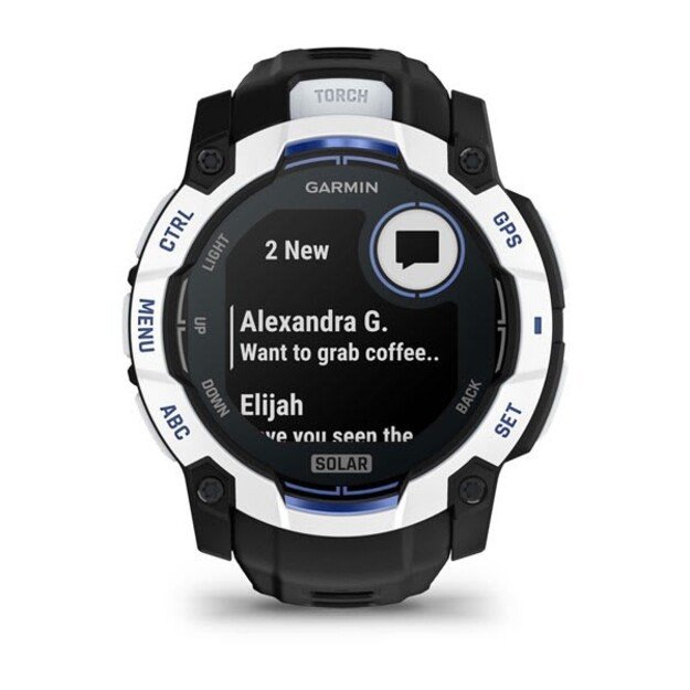 Garmin Instinct 2.79 cm (1.1 ) MIP 50 mm Digital 176 x 176 pixels Touchscreen Black, White GPS (satellite)