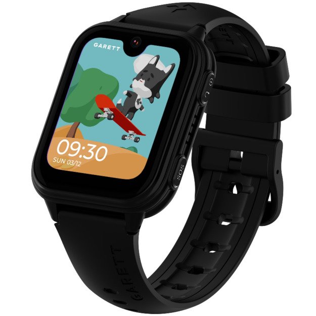 I&scaron;manusis laikrodis su lietuvi&scaron;ku meniu Garett Kids Vibe 4G Black