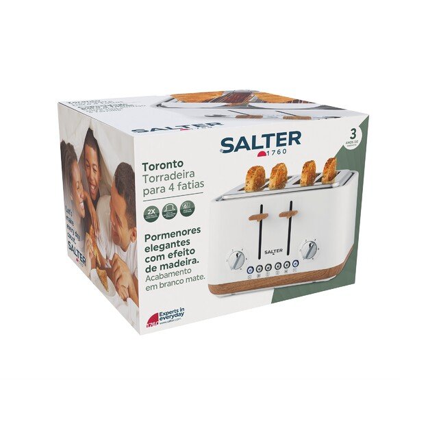 Salter EK5823WHTVDE Toronto  4-Slice Toaster