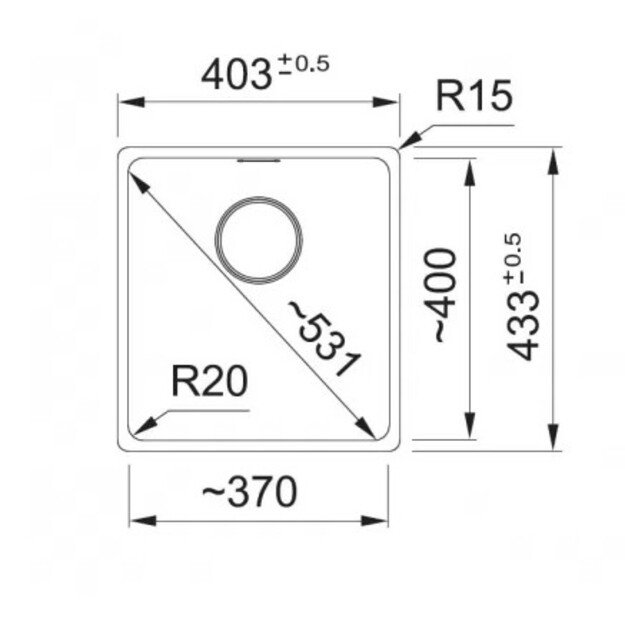 FRANKE Maris MRG 210/110-37, onikso juoda, 125.0683.135 1