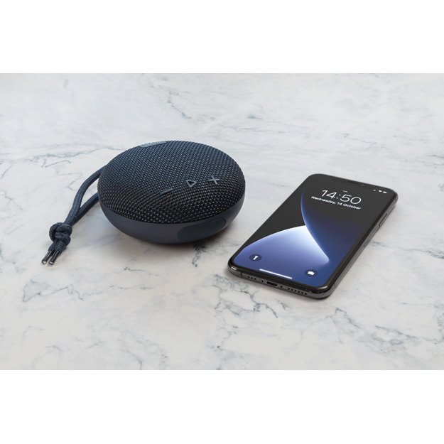 Bluetooth kolonėlė STREETZ atspari vandeniui, 1x 5 W, AUX, IPX7, mic, mėlyna / CM769