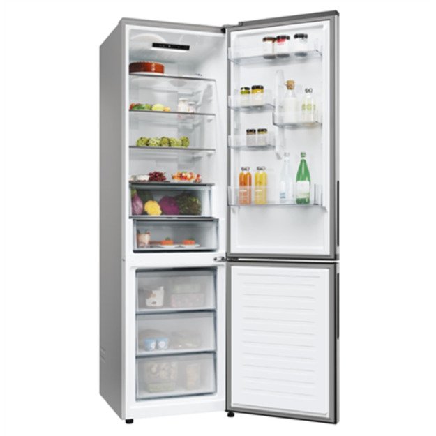 Candy Refrigerator | ECN2CQTEX206 | Energy efficiency class E | Free standing | Combi | Height 205 cm | No Frost system | Fridge