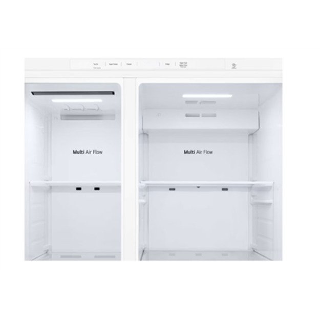 LG Refrigerator | GSLC40SWPE | Energy efficiency class E | Free standing | Side by side | Height 179 cm | Fridge net capacity 41