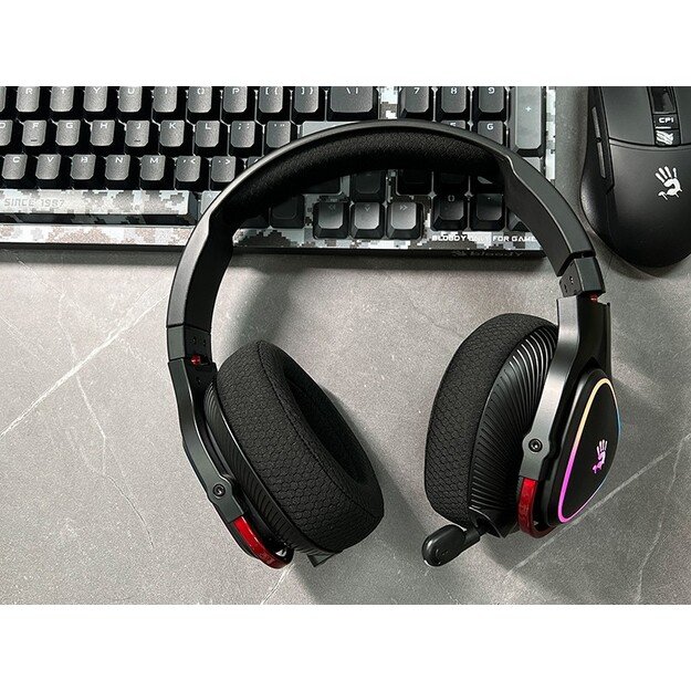 A4Tech 47751 Bloody MR710 RGB Gaming Wireless Headset, Black