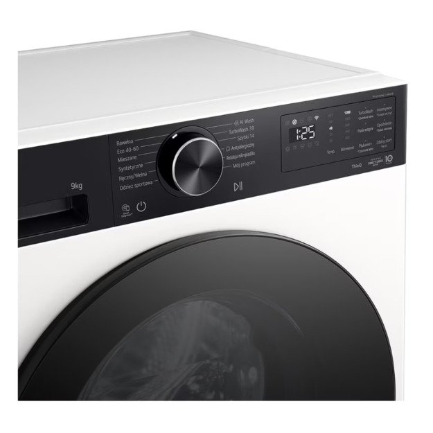 LG Washing machine | F2X50S9THB | Energy efficiency class A | Front loading | Washing capacity 9 kg | 1200 RPM | Depth 48 cm | W