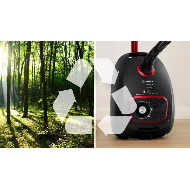 Bosch Serie 4 BGB41POW1 850 W black bagged vacuum cleaner 2