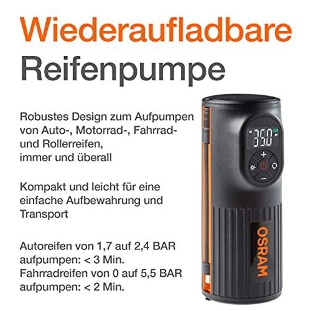 Tire inflator OSRAM TYRE INFLATE 2000