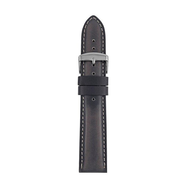 Leather strap Iron Annie dark blue, 22 mm