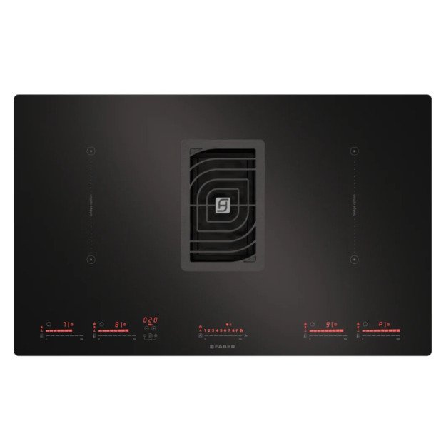 Kaitlentė-gartraukis FABER HOOD GALILEO BK GLASS NG A830