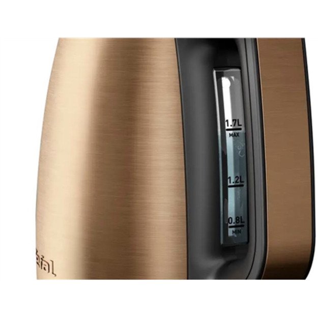 TEFAL Coppertinto Kettle | KI280G10 | Electric | 2400 W | 1.7 L | Stainless steel | 360&deg; rotational base | Copper/Black