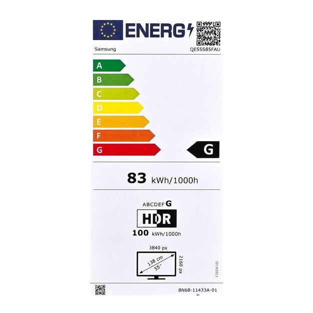 Telewizor 55  Samsung QE55S85F