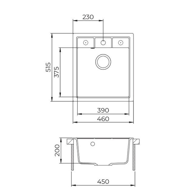 HELIKA SQN100-601AQP+5543 MB, lankstus maišytuvas ir juodas sifonas 1