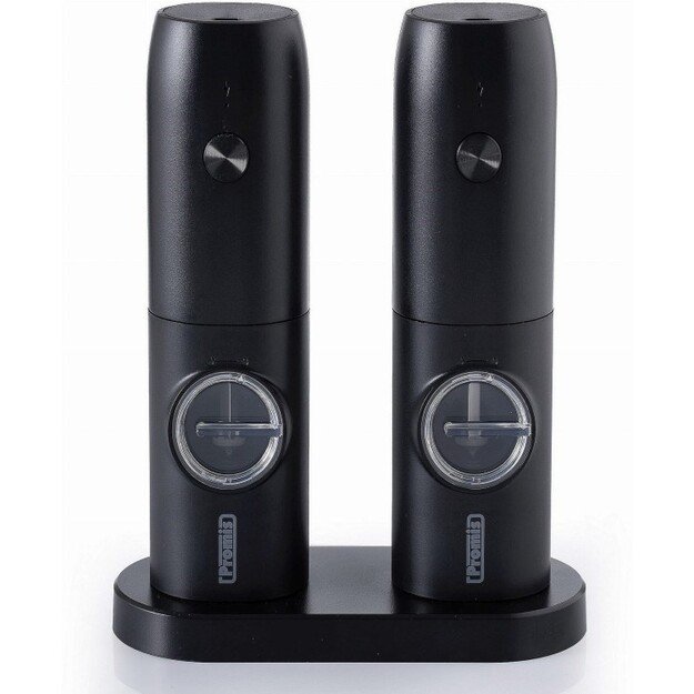 PROMIS Set of pepper and salt mills with stand MP35X2