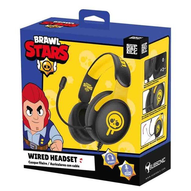 Subsonic Gaming Headset Brawl Stars Drippy Skull 3