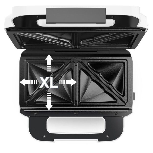 Tefal Snack XL SW7011 sandwich maker 850 W White, Stainless steel 12