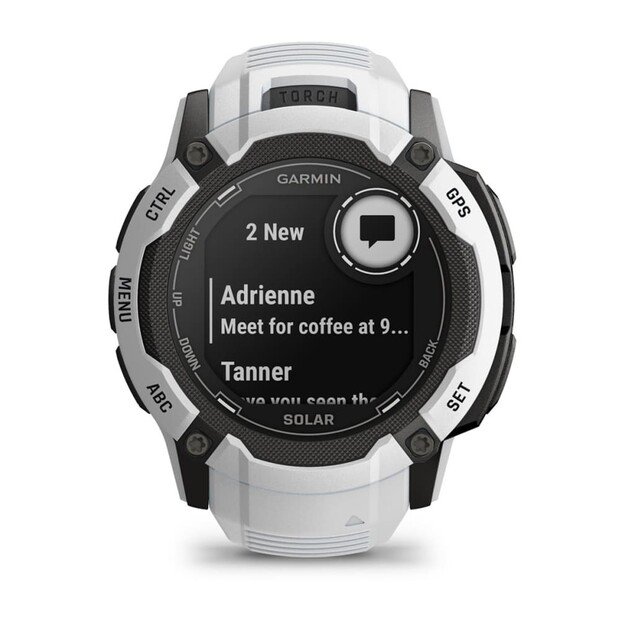 Garmin Instinct 2X Solar 2.79 cm (1.1 ) MIP 50 mm Digital 176 x 176 pixels Touchscreen White GPS (satellite) 5