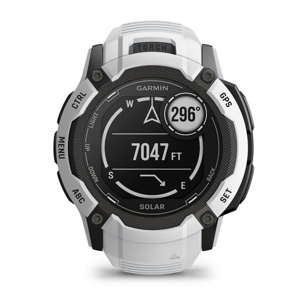 Garmin Instinct 2X Solar 2.79 cm (1.1 ) MIP 50 mm Digital 176 x 176 pixels Touchscreen White GPS (satellite) 2