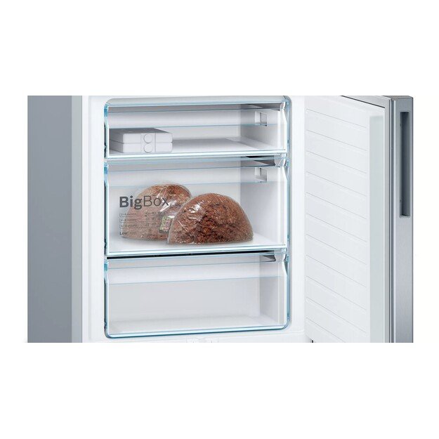 Bosch Serie 6 KGE49AICA fridge-freezer Freestanding 419 L C Stainless steel