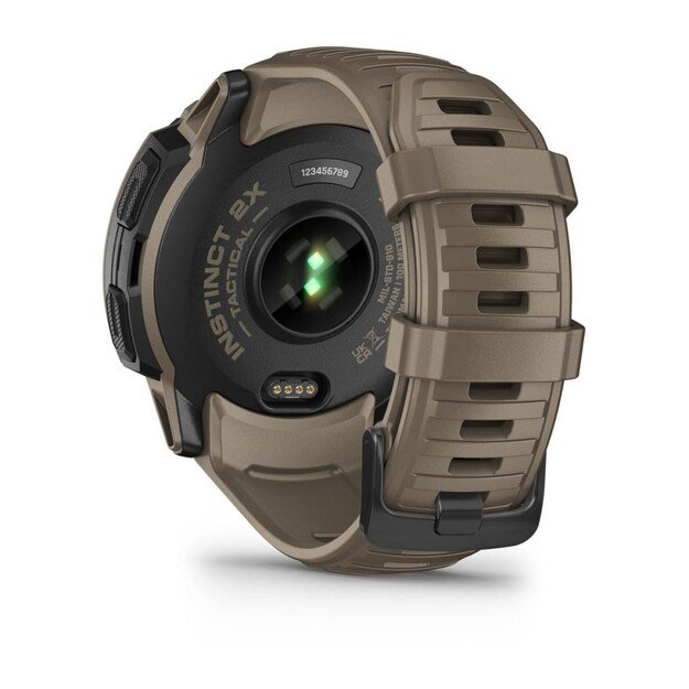 Garmin Instinct 2X Solar Tactical Edition 2.79 cm (1.1 ) MIP 50 mm Digital 176 x 176 pixels Touchscreen Green GPS (satellite) 7