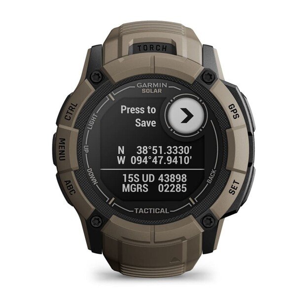 Garmin Instinct 2X Solar Tactical Edition 2.79 cm (1.1 ) MIP 50 mm Digital 176 x 176 pixels Touchscreen Green GPS (satellite) 4