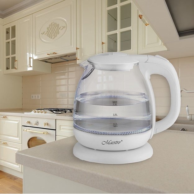 Kettle 1l MR-055-WHITE MAESTRO