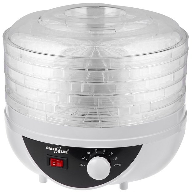 GreenBlue mushroom, vegetable and fruit dryer, 250W power, very quiet, 5 sieves, GB195