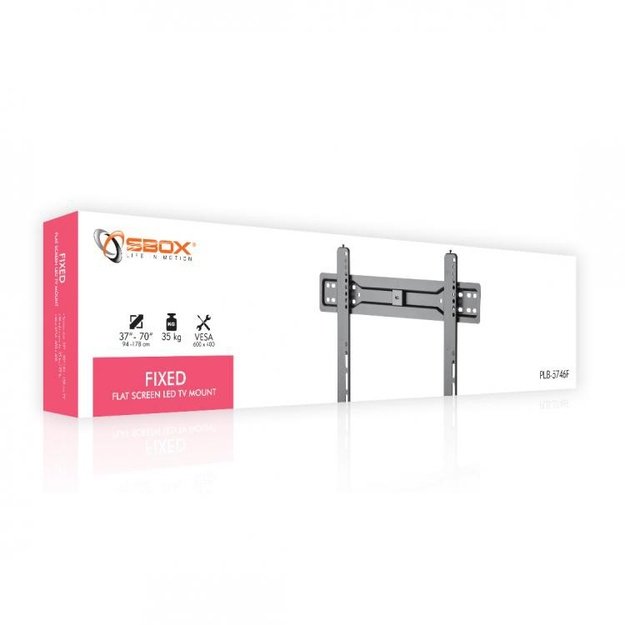 Sbox Fixed Flat Screen LED TV Mount 37 -70  35kg PLB-5746F