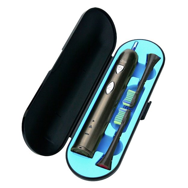 MEDIATECH MT6510 SONIC WAVECLEAN - Sonic toothbrush with 2 duPont heads equipped box battery