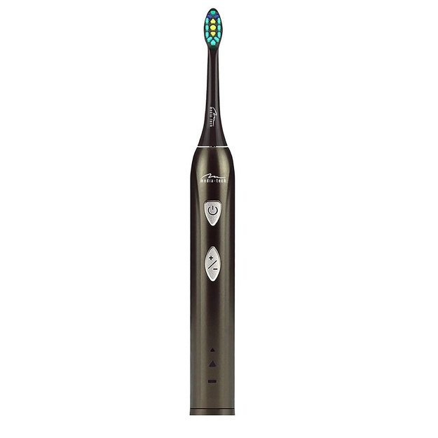 MEDIATECH MT6510 SONIC WAVECLEAN - Sonic toothbrush with 2 duPont heads equipped box battery