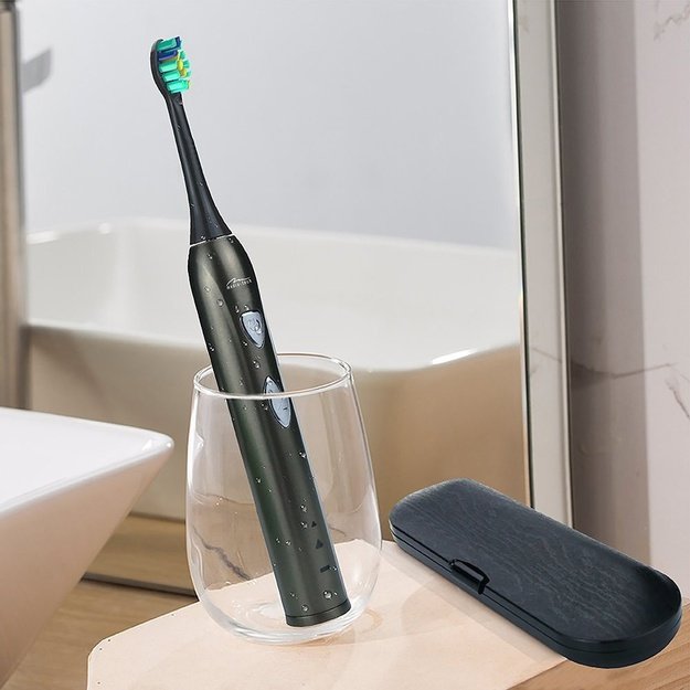 MEDIATECH MT6510 SONIC WAVECLEAN - Sonic toothbrush with 2 duPont heads equipped box battery