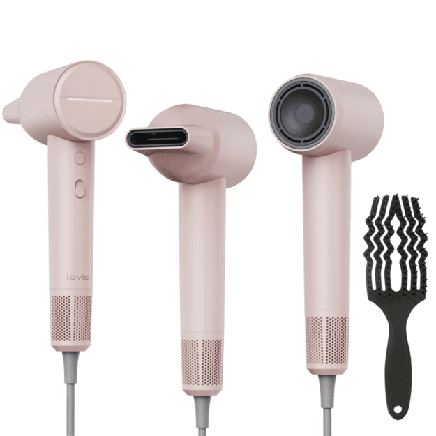 Lovio LVHD001PK Hair Dryer With Ionization AirFlow