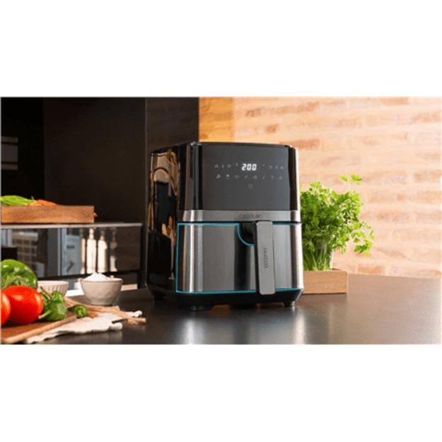 Cecotec Hot air fryer | Cecofry Full InoxBlack 5500 Pro | Power 1700 W | Capacity 5.5 L | Black inox/Black