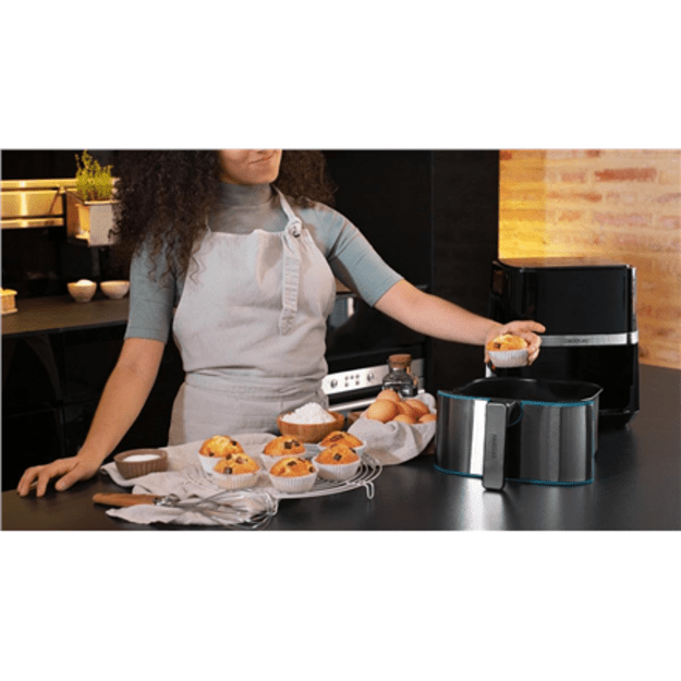 Cecotec Hot air fryer | Cecofry Full InoxBlack 5500 Pro | Power 1700 W | Capacity 5.5 L | Black inox/Black