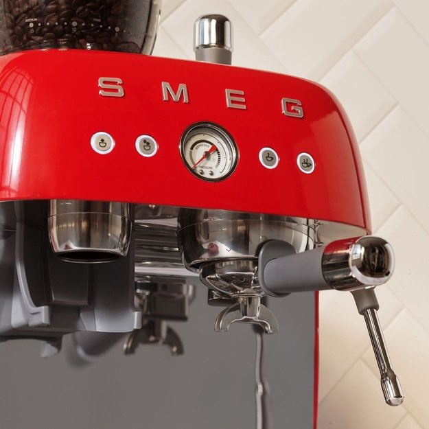 Smeg 50 s Style Espresso Coffee Machine EGF03RDEU Red