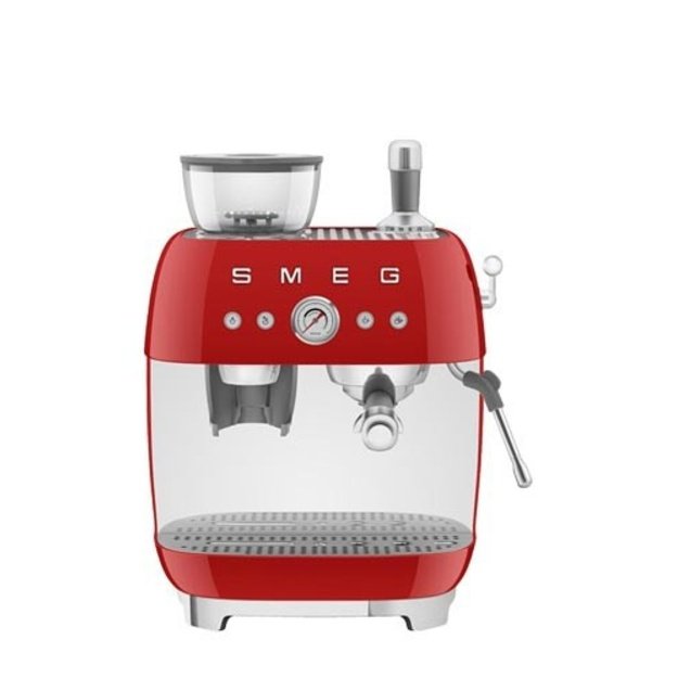 Smeg 50 s Style Espresso Coffee Machine EGF03RDEU Red