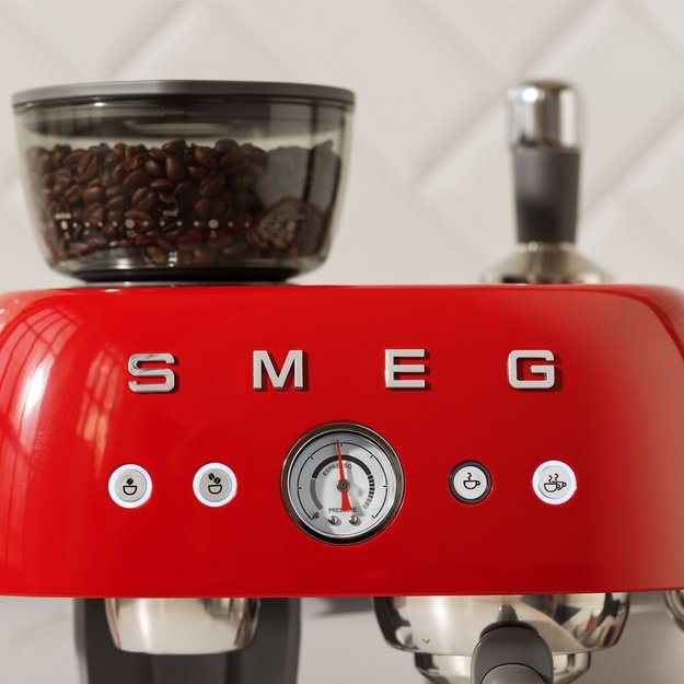 Smeg 50 s Style Espresso Coffee Machine EGF03RDEU Red