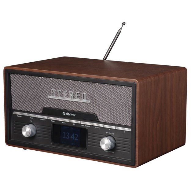 Retro radio Denver MDA-525DW dark wood