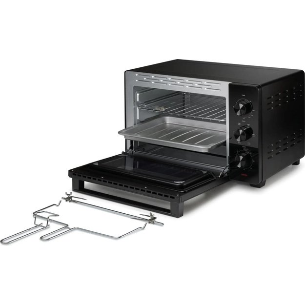 Mini orkaitė Hisense HOM30M, 30 L, 1600 W, juoda