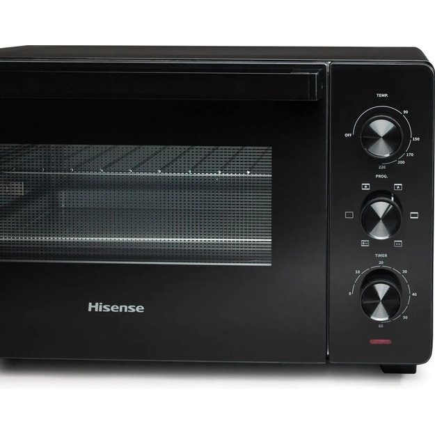 Mini orkaitė Hisense HOM30M, 30 L, 1600 W, juoda