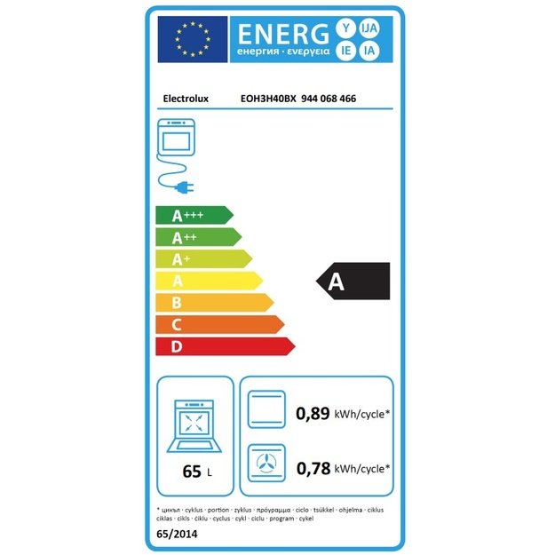 Orkaitė ELECTROLUX EOH3H40BX