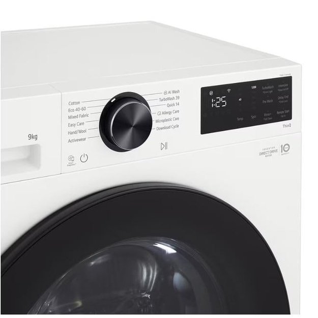 Skalbimo ma&scaron;ina LG AI Direct Drive, F2X50S9TWB, 9 kg