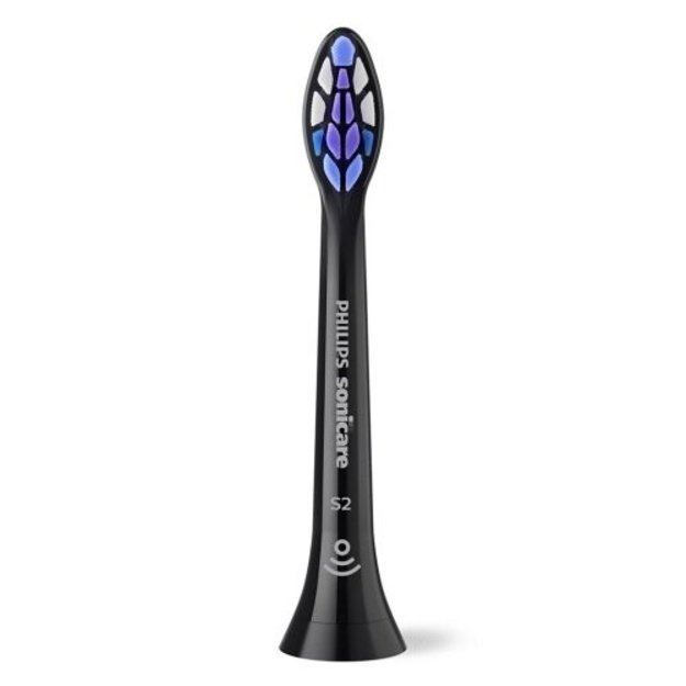 Philips Sonicare S2 Sensitive HX6052/88 Sonic Dantų &scaron;epetėlio galvutės, Juoda