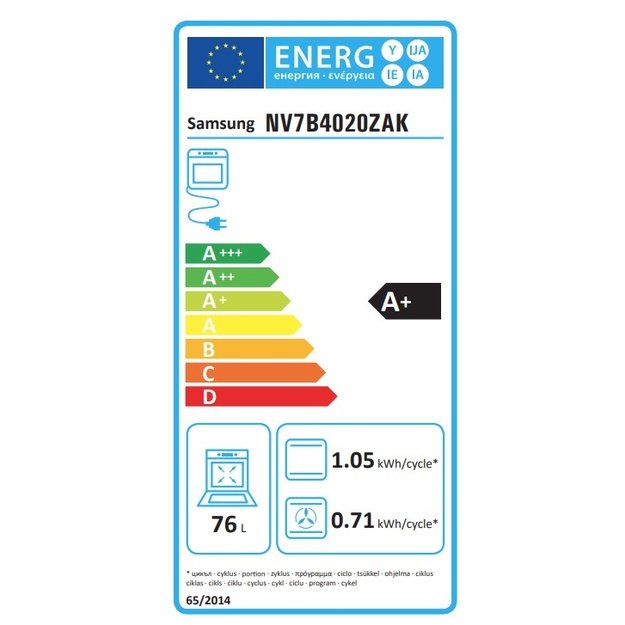 Įmontuojama orkaitė Samsung NV7B4020ZAK