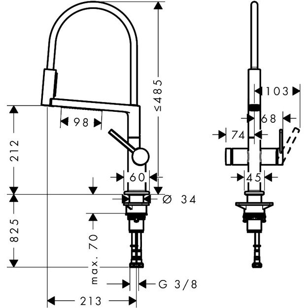 Mai&scaron;ytuvas plautuvei HG Talis Select M54 72861000