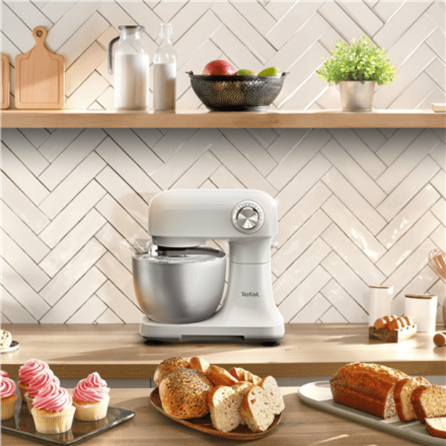 TEFAL QB140AF0 Bake Easy | Kitchen Machine | 500 W | Number of speeds 12 | Bowl capacity 3.5 L | Beige
