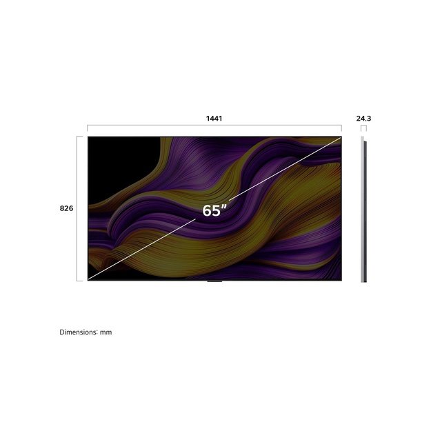 LG OLED65G51LW TV 165.1 cm (65 ) 4K Ultra HD Smart TV Wi-Fi Black